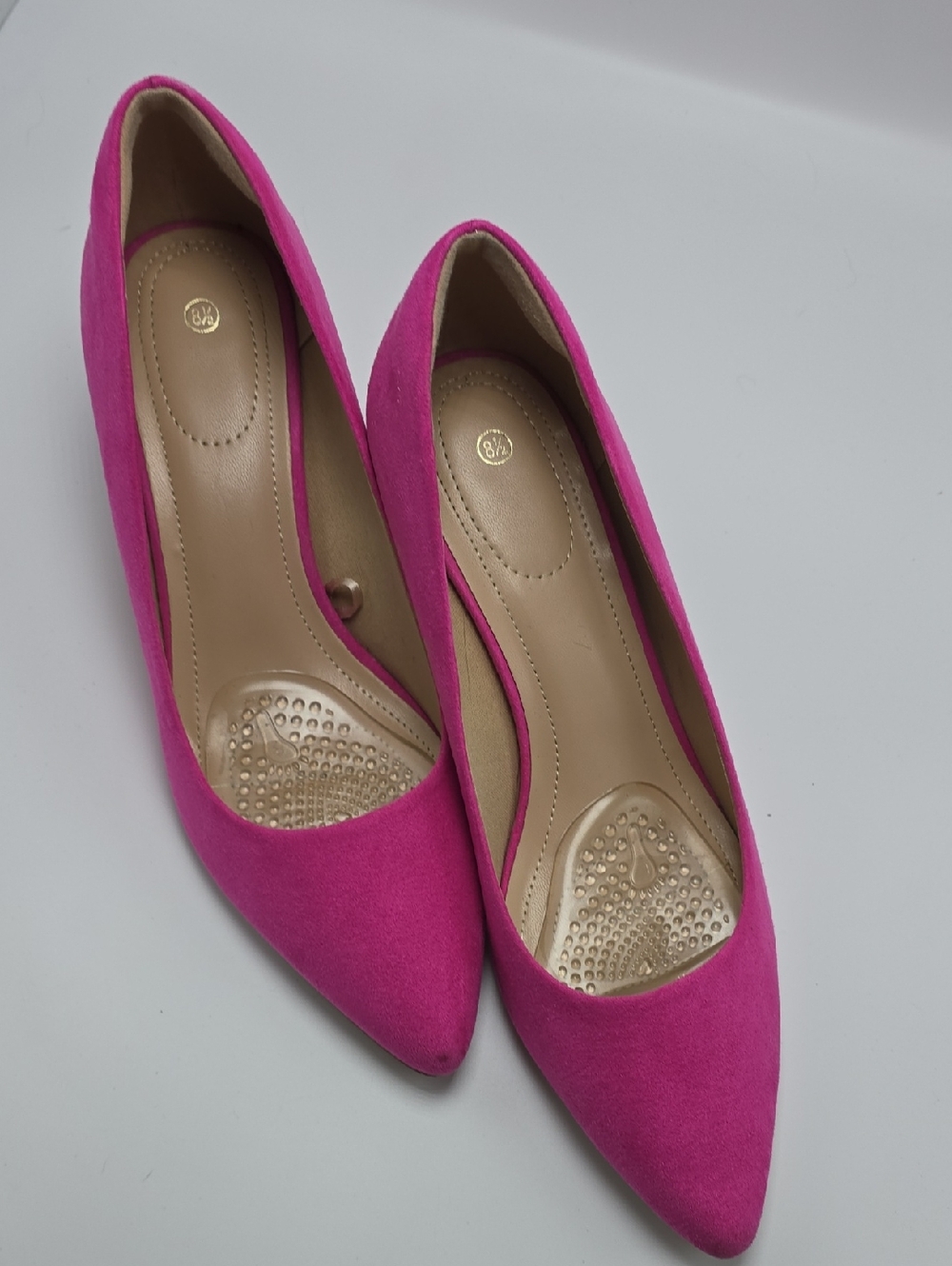 Women's Fuchsia Pointed-Toe Flats